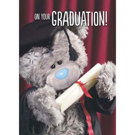 3D Holographic Graduation Me to You Bear Card £2.69